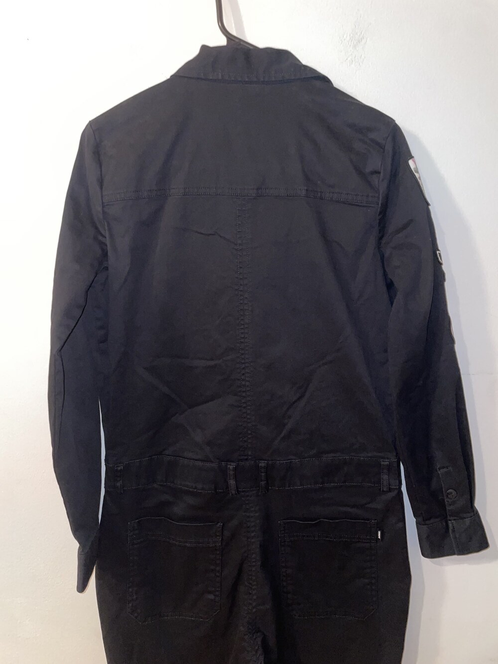 Vans Off The Wall Coverall Boilersuit Jumpsuit w Patches Zip Front Size Small - Picture 8 of 14